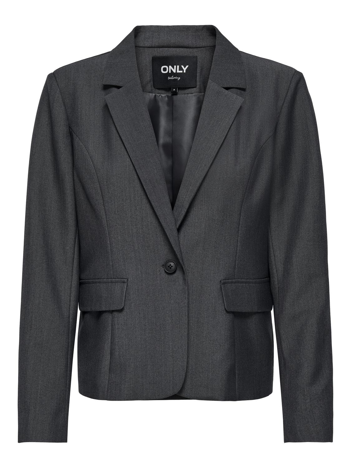 STUDICTE Blazer - Medium Grey Melange