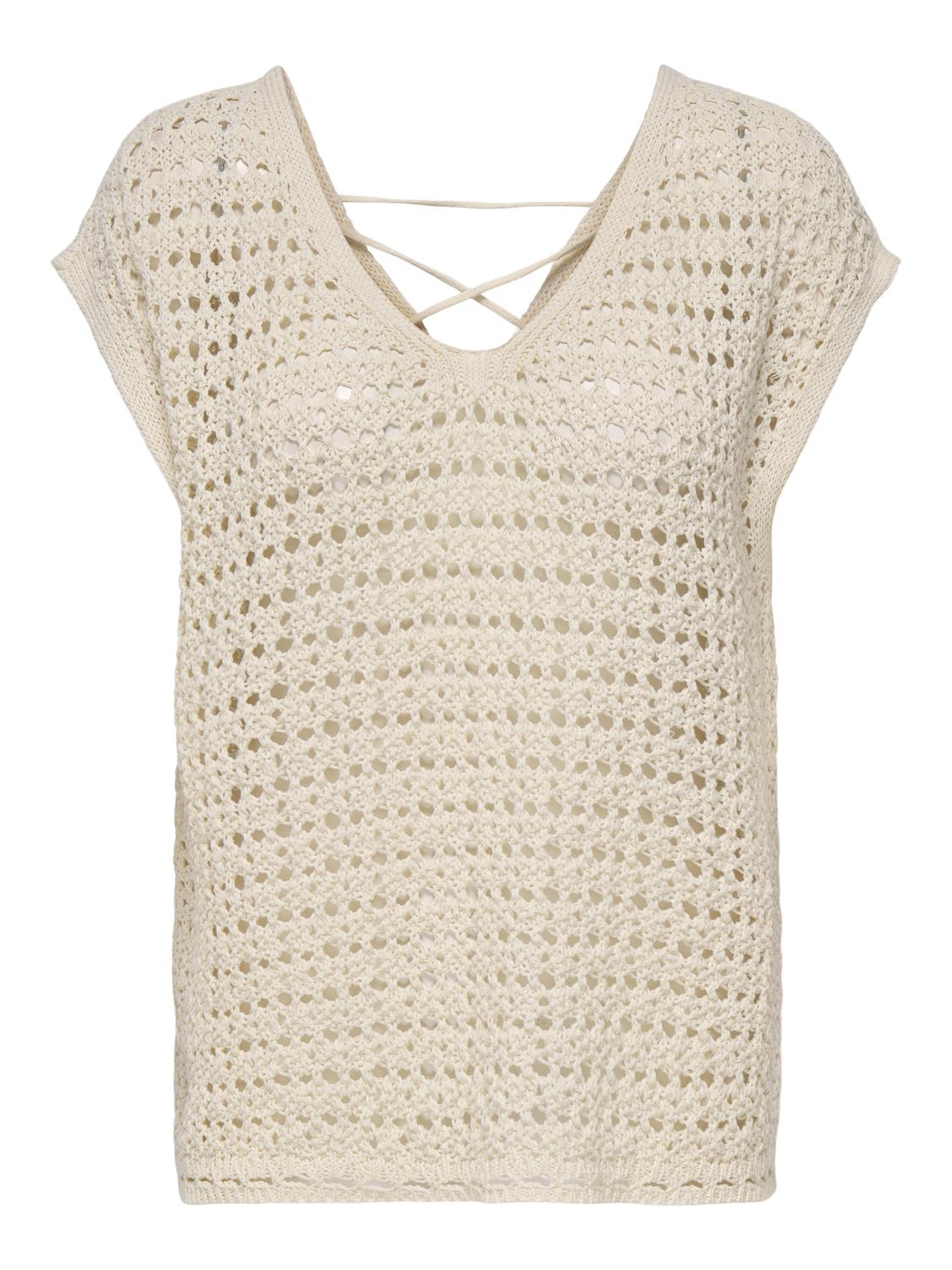 JDYELLIS Knit Top - Ecru