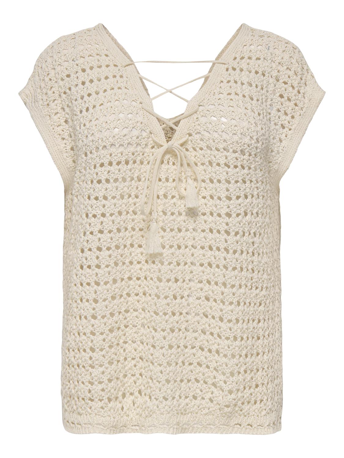 JDYELLIS Knit Top - Ecru