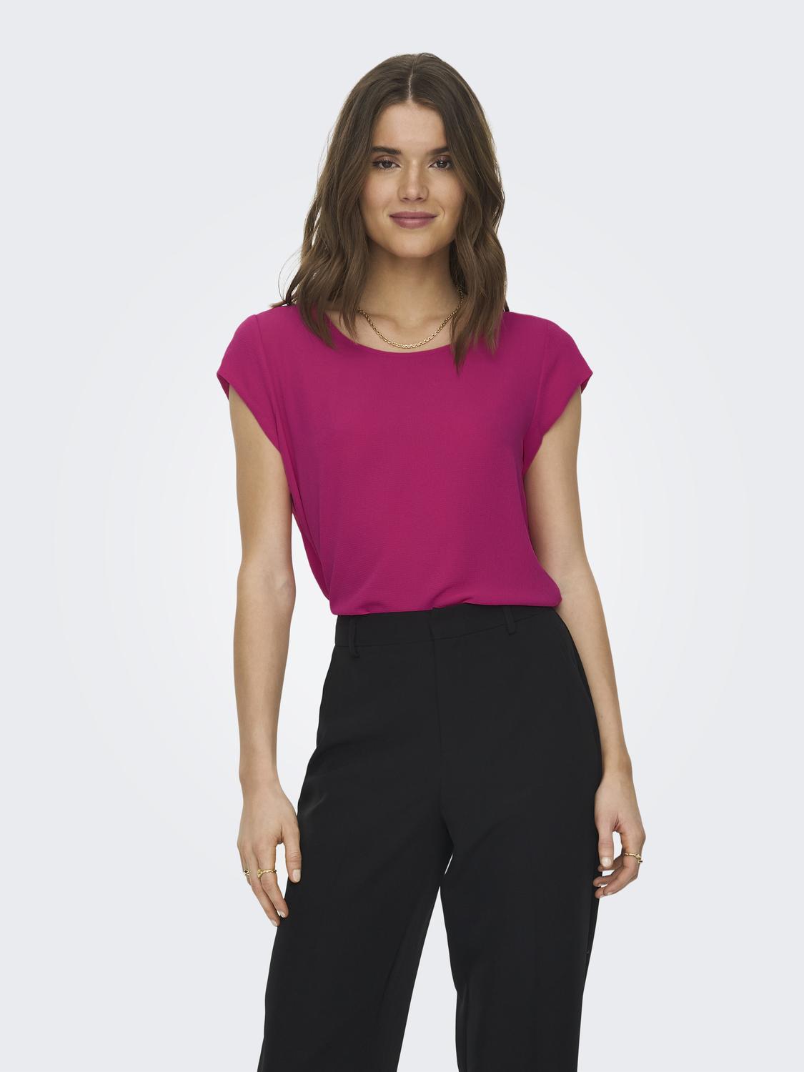 ONLVIC T-Shirts & Tops - Pink Yarrow