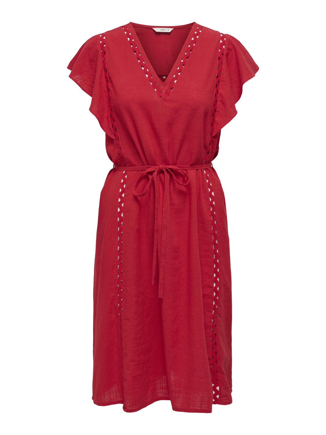 PGALVINA Midi Dress - True Red