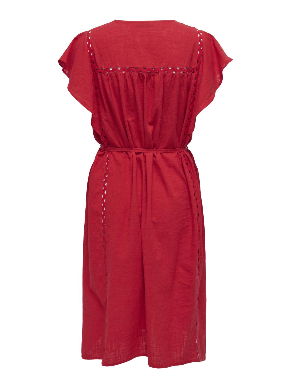 PGALVINA Midi Dress - True Red