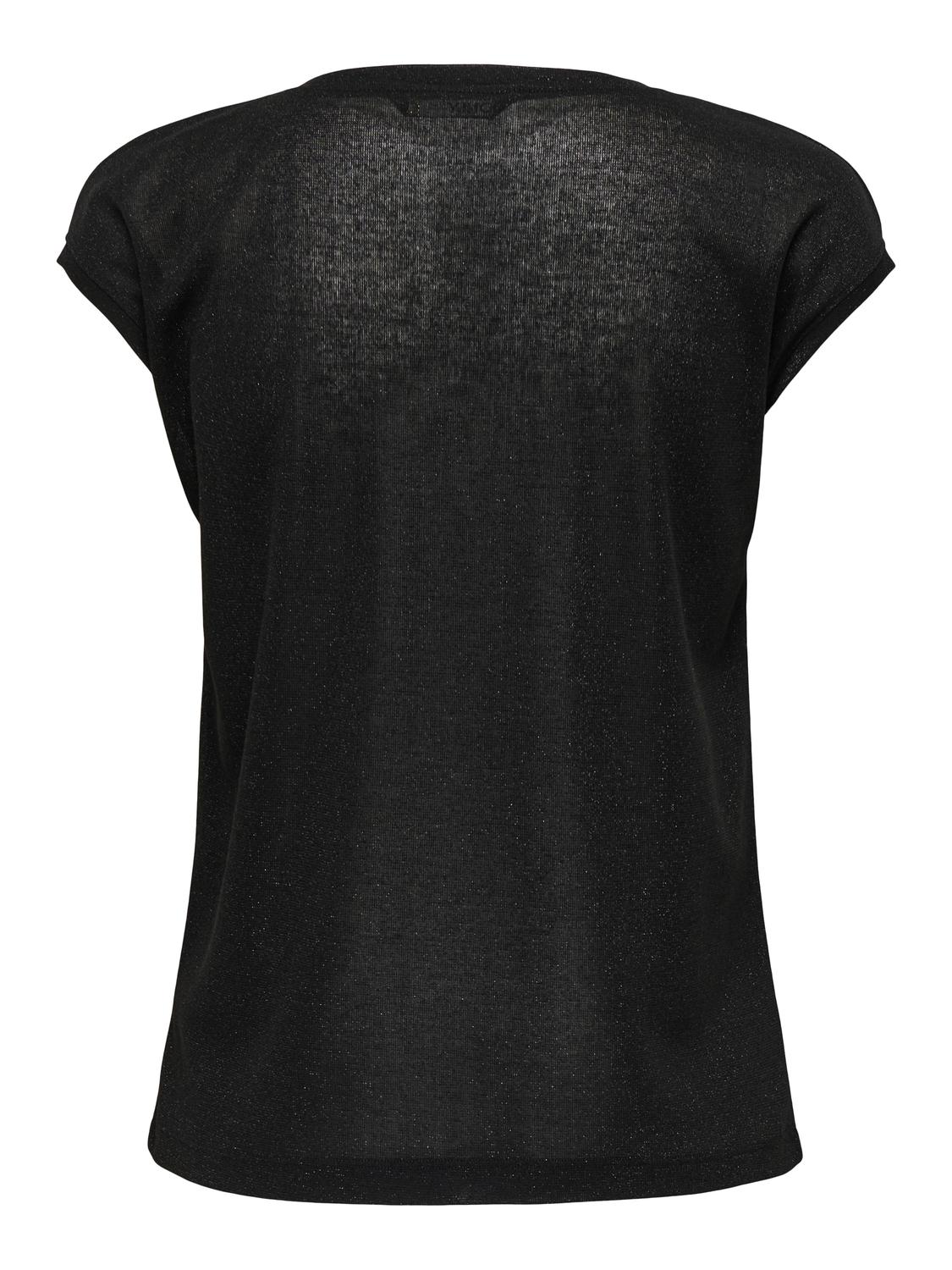 ONLSILVERY Top - Black