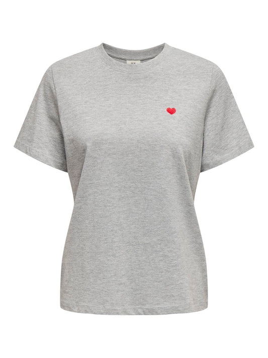 JDYPISA T-Shirt - Light Grey Melange