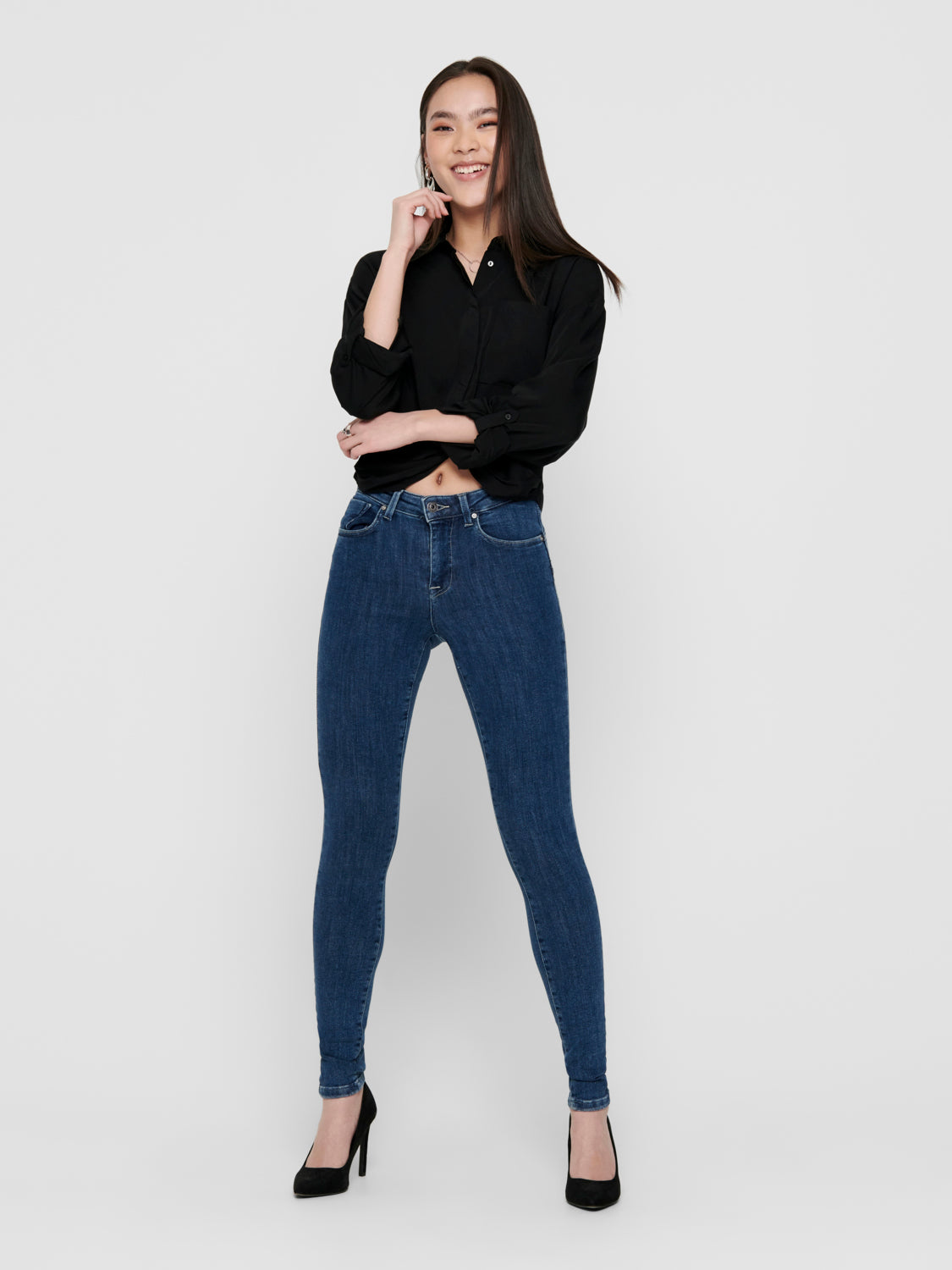 ONLPOWER Jeans - Dunkelblauer Denim
