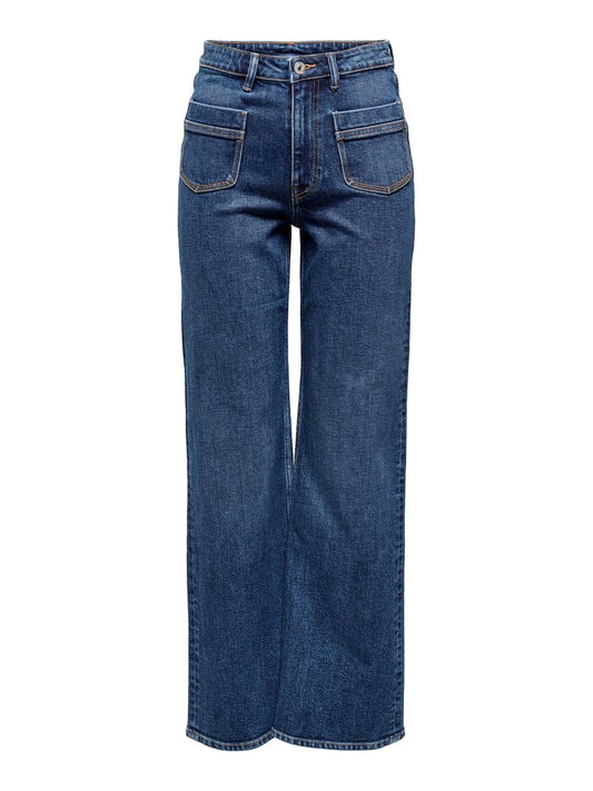 ONLJUICY Jeans - Dark Medium Blue Denim