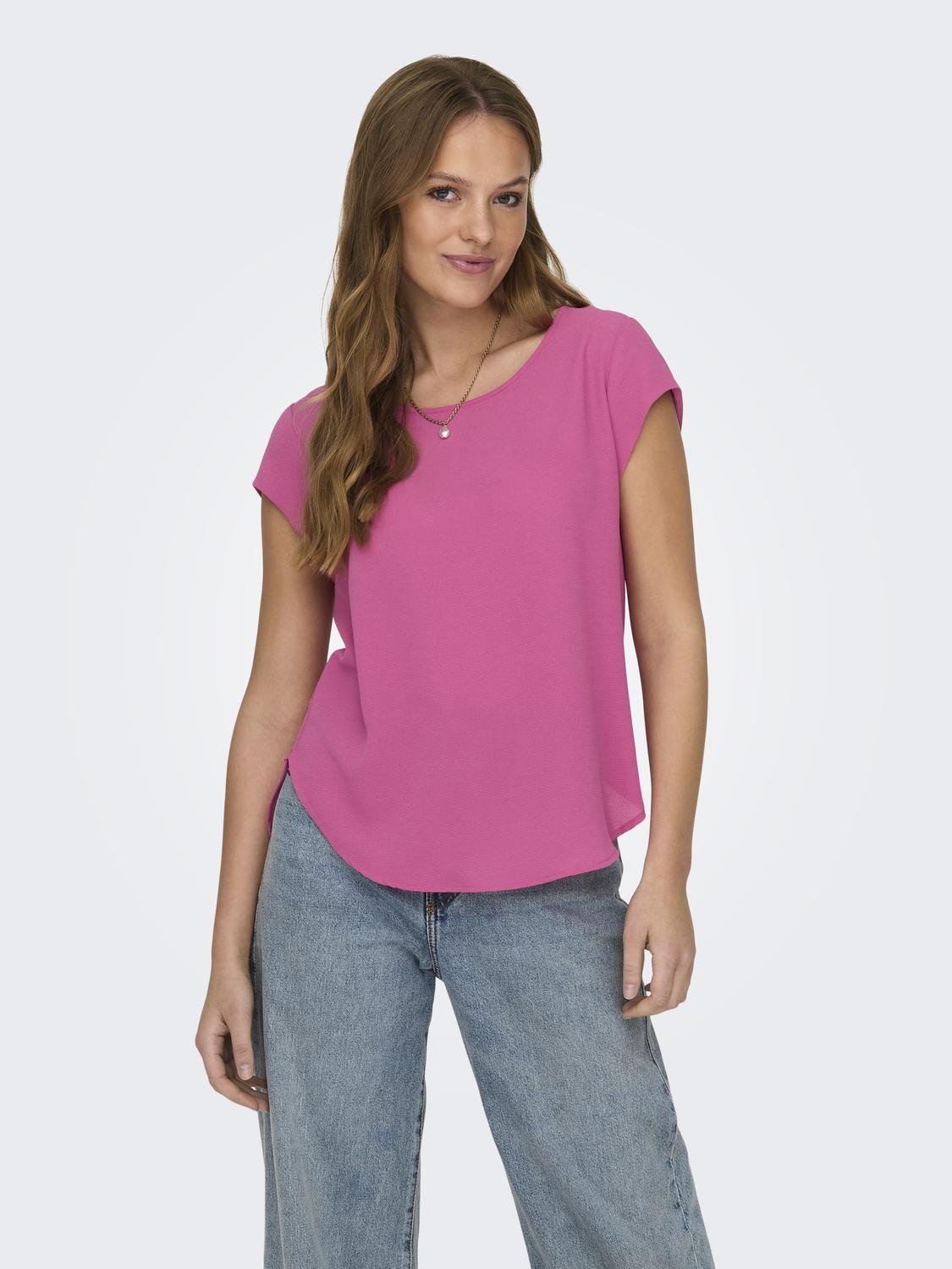 ONLVIC T-Shirts & Tops - Raspberry Rose